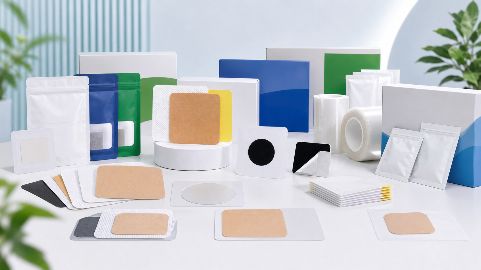 Private label transdermal patch sample wall