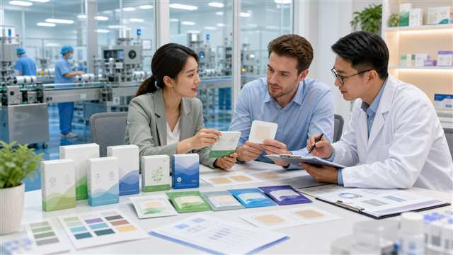 Brand owner and factory specialist planning a profitable private label pain relief patch product line